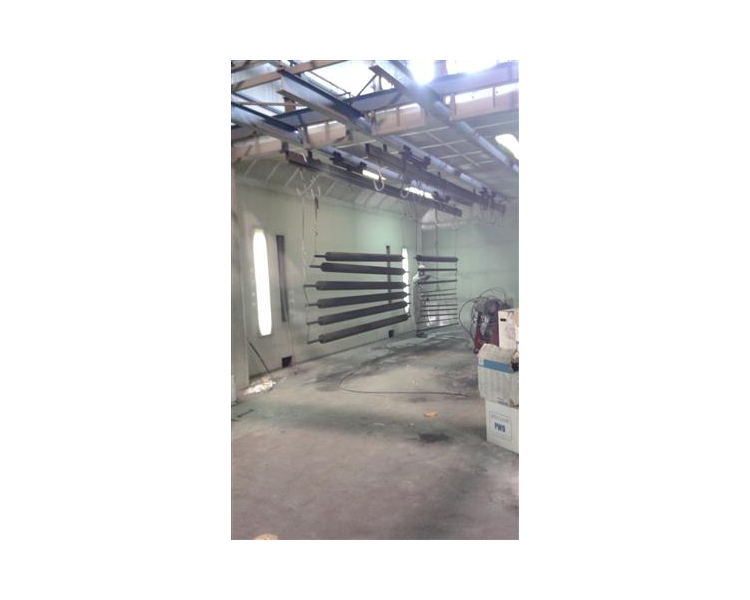 Verniciatura a polvere in cabina per particolari di grandi dimensioni