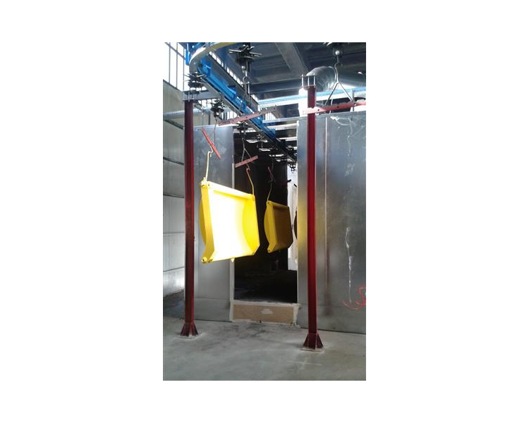 Particolari in entrata forno di cottura